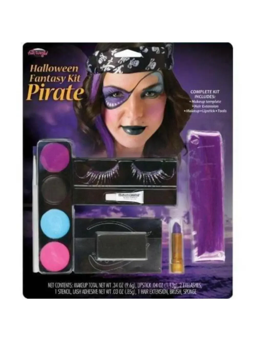 Pirate & Make-Up Halloween Costume 7/9 Caribbean Pink Dress 3 Pc Junior Teen